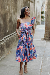 Sade Ruffle Midi Dress