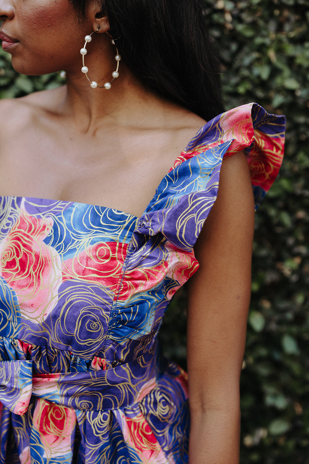 Sade Ruffle Midi Dress